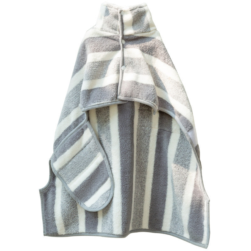 NEWPAWER™ Striped Pet Bathrobe