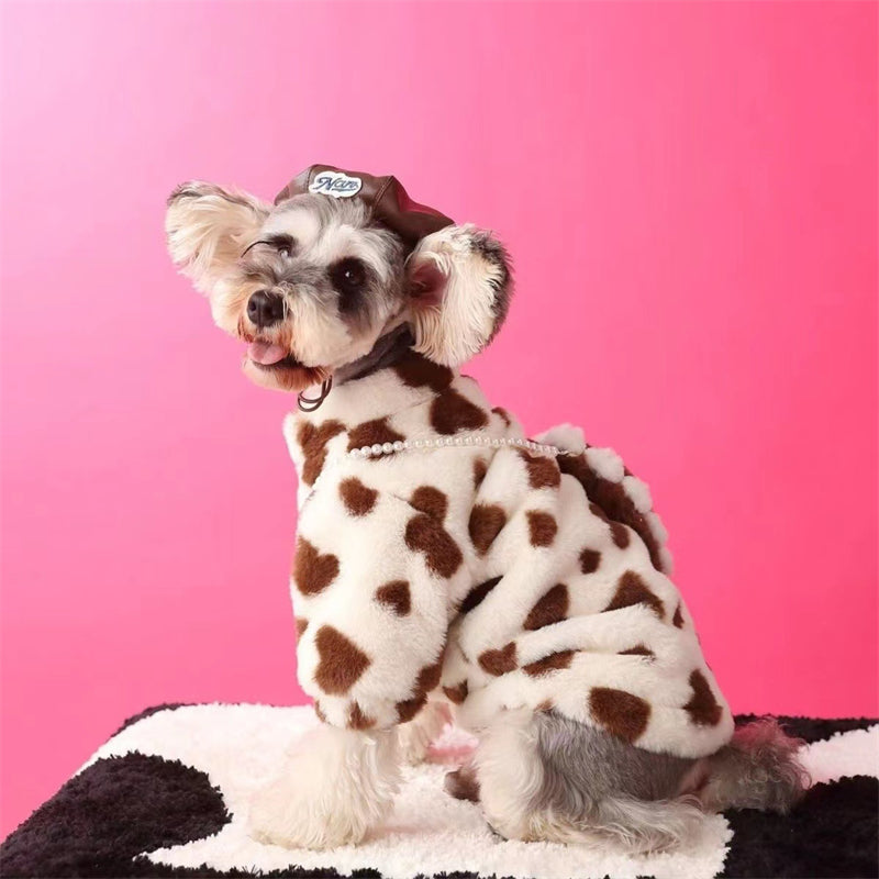 Urban Chic Plush Winter Coat for Dogs