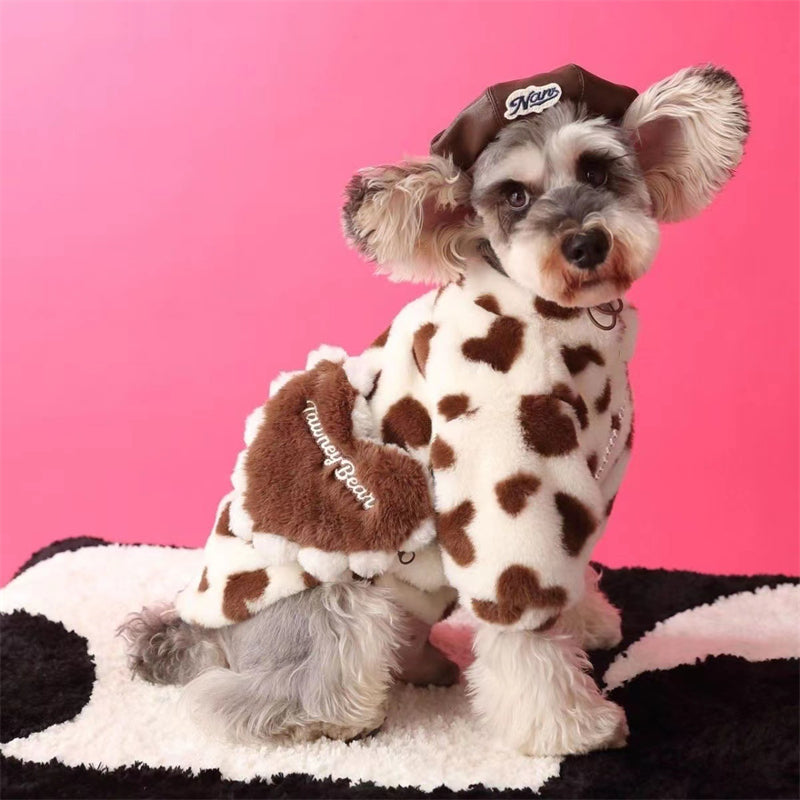 Urban Chic Plush Winter Coat for Dogs