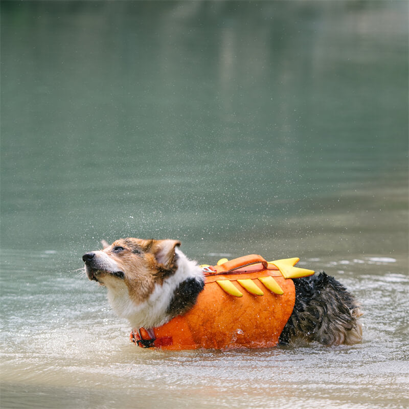 Dog Life Jacket - Mermaid and Crab