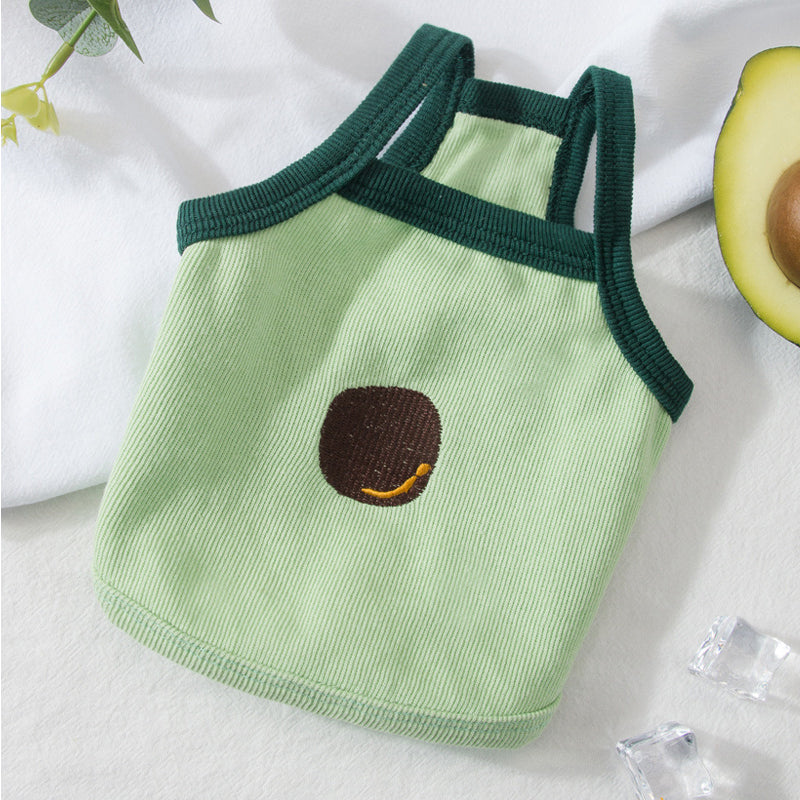 Green Avocado Pet Vest for Cats and Dogs