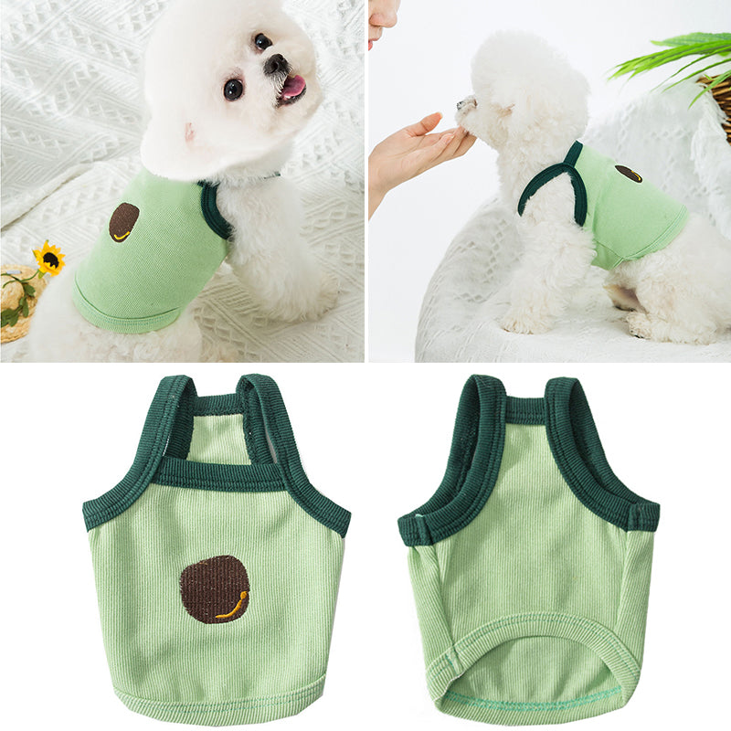 Green Avocado Pet Vest for Cats and Dogs