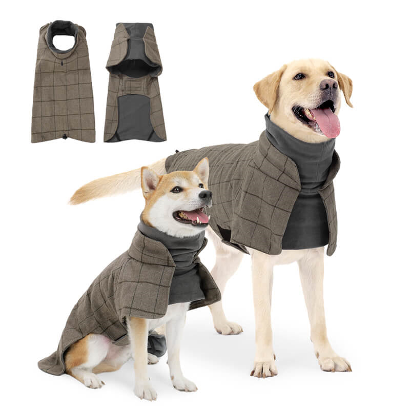 British Style Dog Winter Cloak