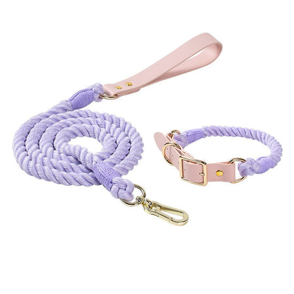 Handmade Lavender Leash Set