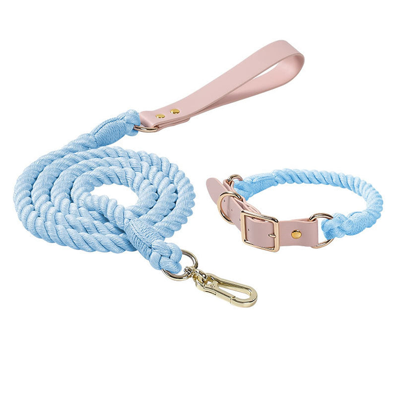 Handmade Cerulean Leash Set