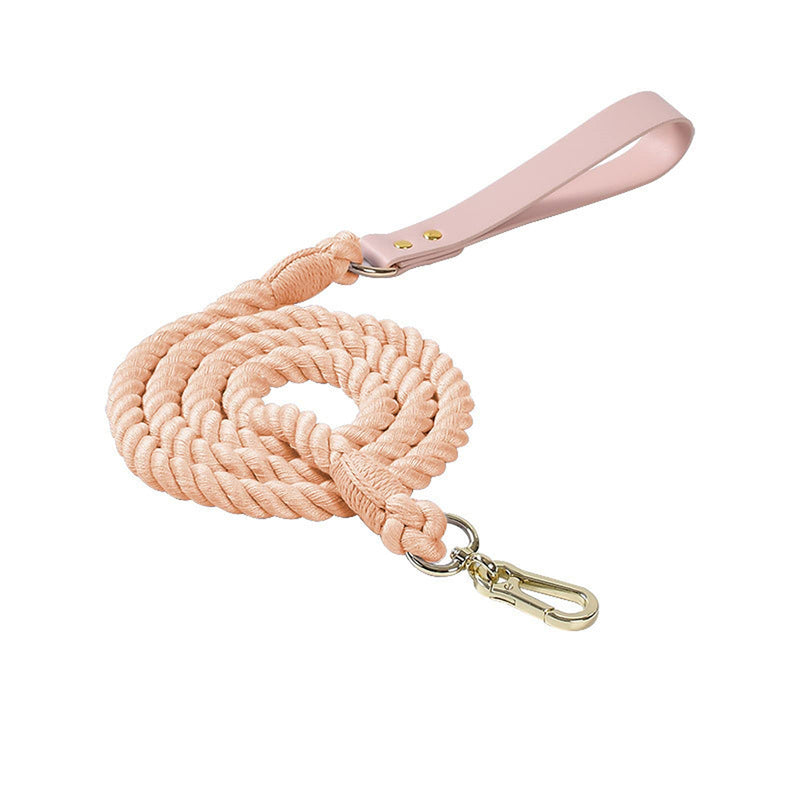 Handmade Blush Pink Leash Set