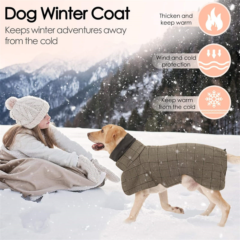 British Style Dog Winter Cloak