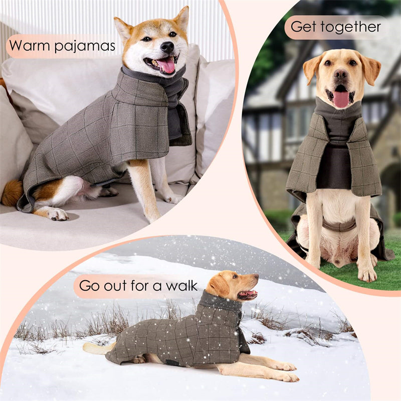 British Style Dog Winter Cloak