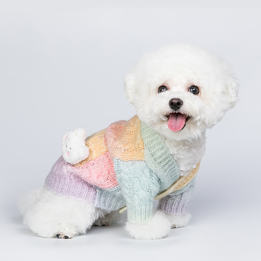 Cute Candy-colored Sweater for Small Dogs - Ideal for Cats too!