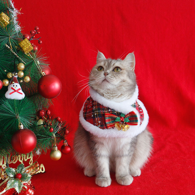 Christmas Santa Outfit Cloak for Cat and Puppy