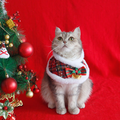 Christmas Santa Outfit Cloak for Cat and Puppy