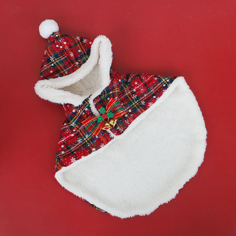 Christmas Santa Outfit Cloak for Cat and Puppy