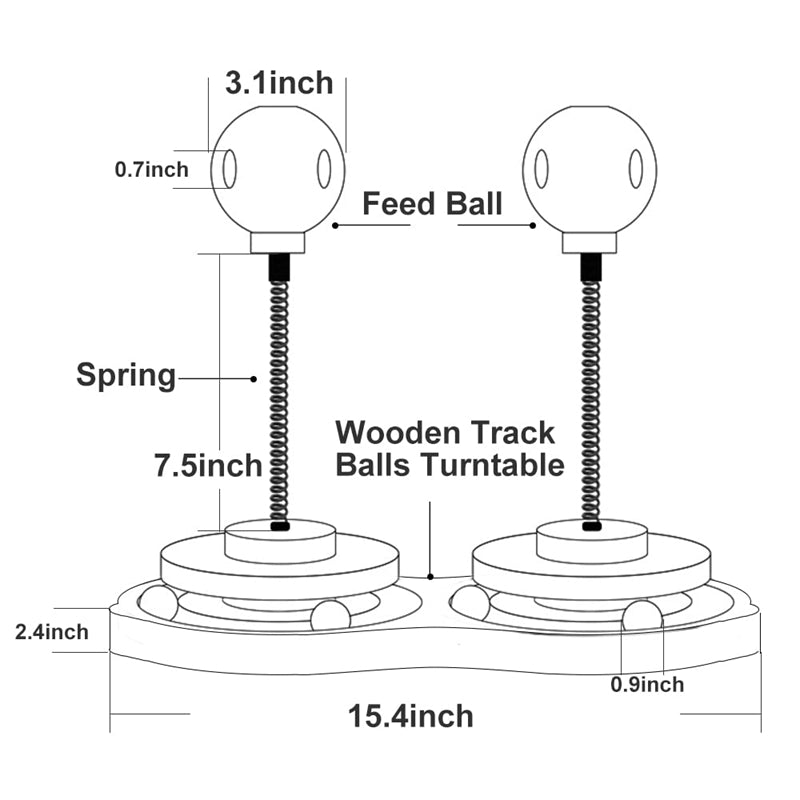 Portable Leaking Food Ball Self-Playing Tumbler Swing Toy