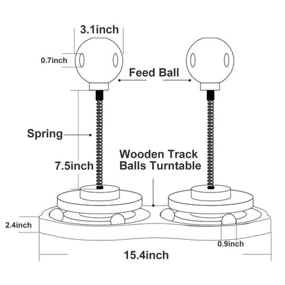 Portable Leaking Food Ball Self-Playing Tumbler Swing Toy