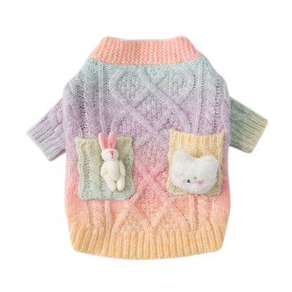 Cute Candy-colored Sweater for Small Dogs - Ideal for Cats too!