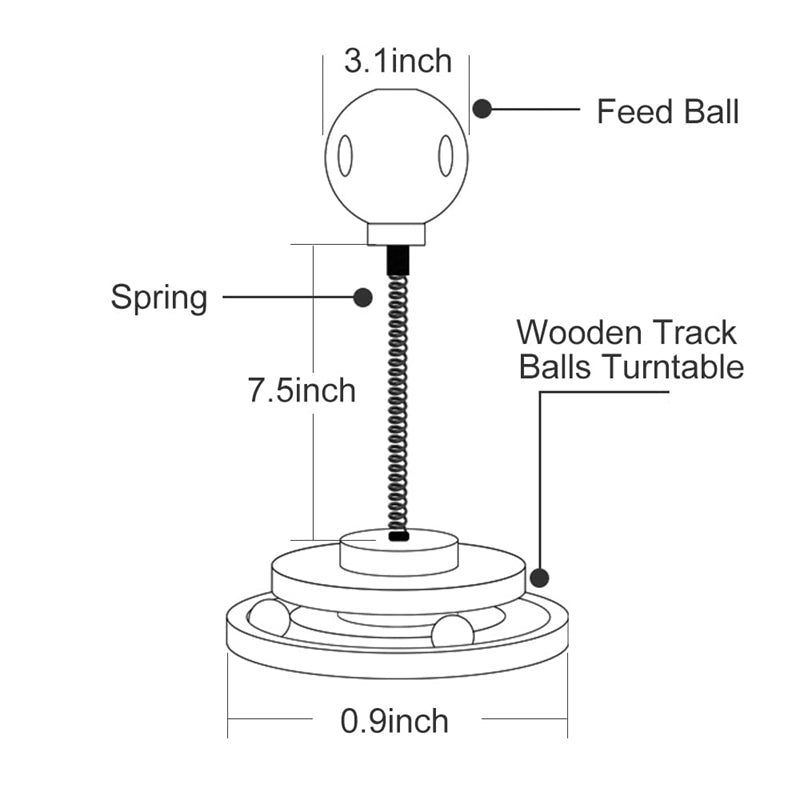 Portable Leaking Food Ball Self-Playing Tumbler Swing Toy