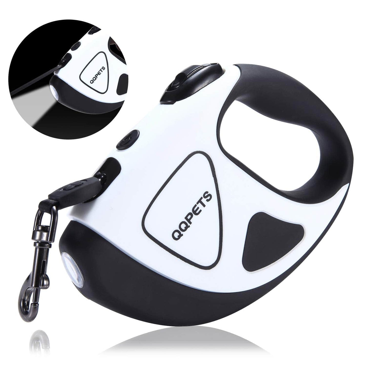 Retractable Leash with LED Flashlight