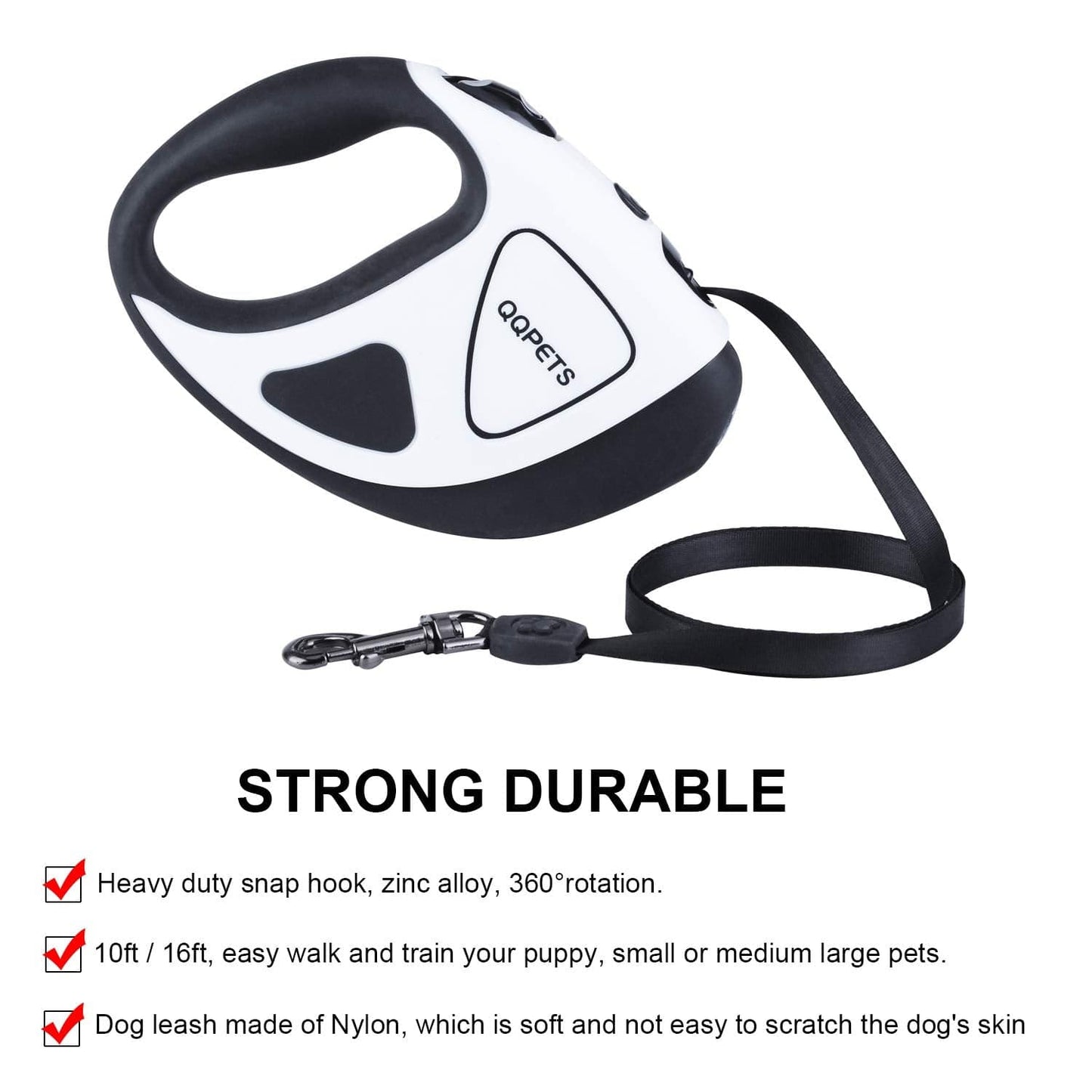 Retractable Leash with LED Flashlight