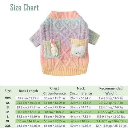 Cute Candy-colored Sweater for Small Dogs - Ideal for Cats too!